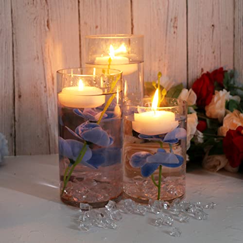 LARDUX ARDUX (12 Pieces) Artificial Flower Vase Fillers for Floating Candles Blue Orchid Flower Vase Fillers for Table Centerpiece Decorartion Wedding Party Home Bar Restaurant Decor (Blue - Image 3