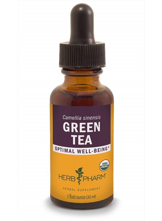 HERB PHARM Certified Organic Green Tea Liquid Extract - 1 Ounce - Image 1