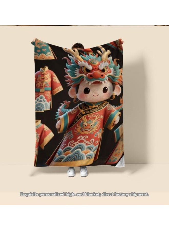 general Baby and children's cartoon flannel thin blanket (warm and comfortable, suitable for sleep, game use) 70cm*100cm - Image 3