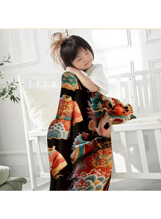 general Baby and children's cartoon flannel thin blanket (warm and comfortable, suitable for sleep, game use) 70cm*100cm - Image 1