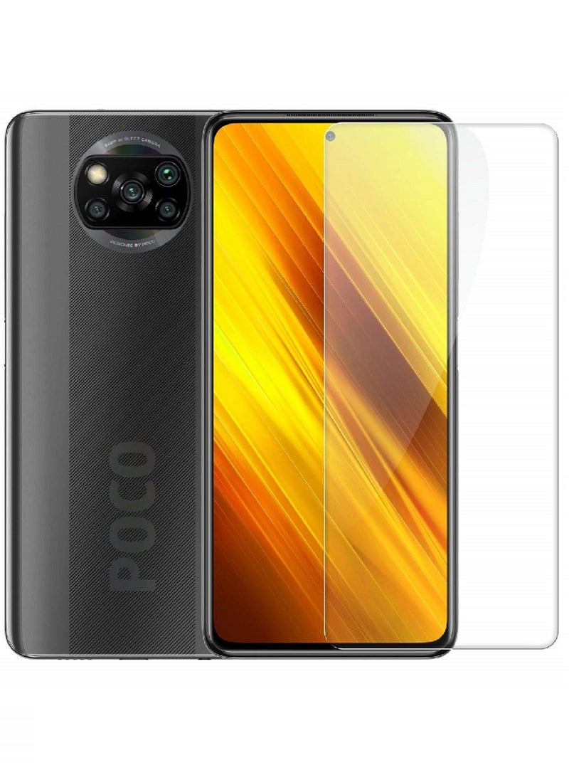 Super Tempered Glass Screen Protector Clear Designed For Xiaomi Poco X3 Full Screen Coverage And Bubble Free - Image 1