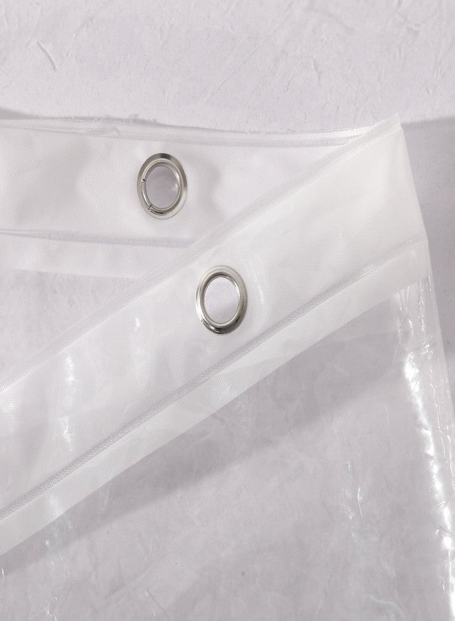 Ghooss PEVA 4G Shower Curtain Liner (Pack of 2),Bathroom Liner,72 Inch by 72 Inch - Clear - Image 4