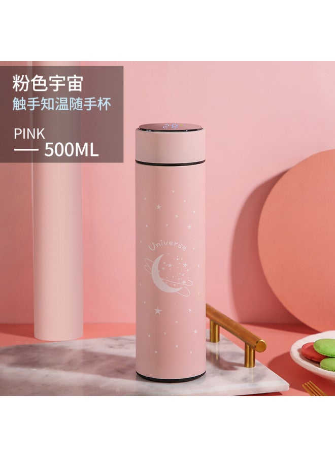 Thermos Cup Intelligent Temperature Showing Water Cup Men And Women Couple Student 304 Stainless Steel Cup Business Gift Lettering Logo