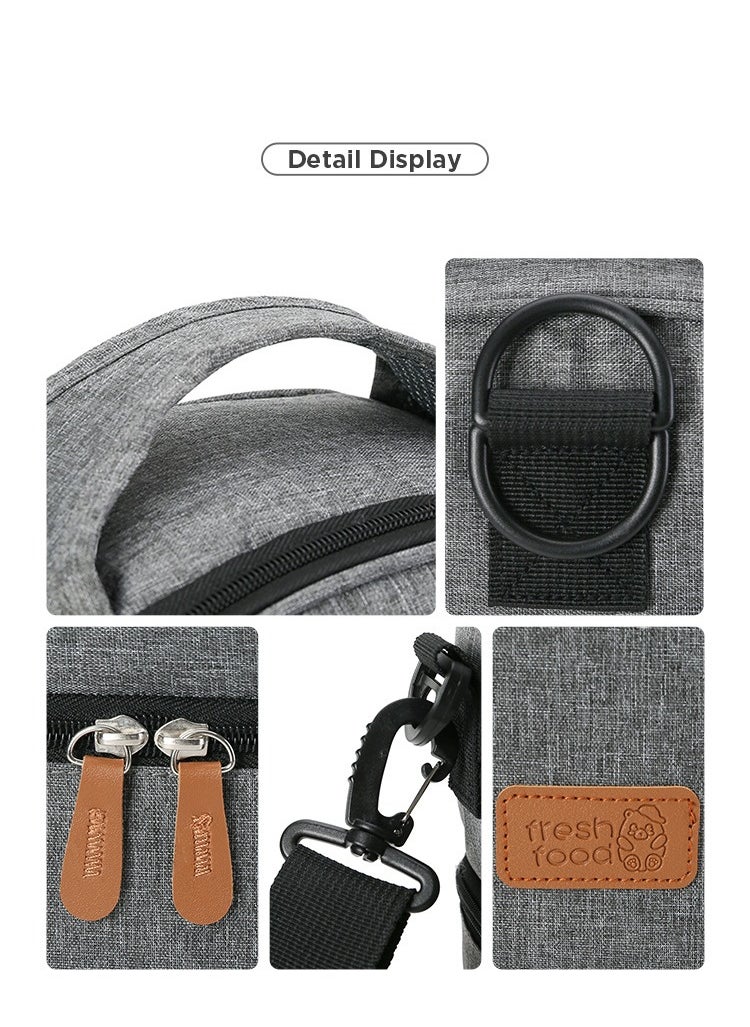 Arabest - Bag Backpack [Multifunction Waterproof Travel Back Pack] Maternity Baby Nappy Changing Bag Ideal for Mom and Dad, Large Capacity and Stylish Organiser for Baby Care - Grey - Image 1