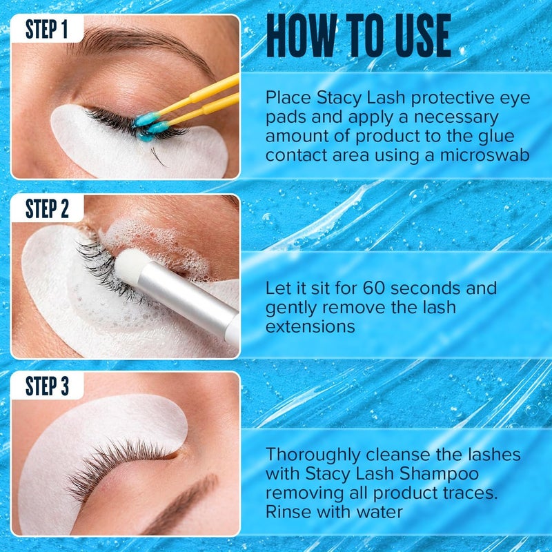 Stacy Lash GEL REMOVER for Eyelash Extension Glue 15 ml/Fast Adhesive Dissolution time - 60. - Image 4