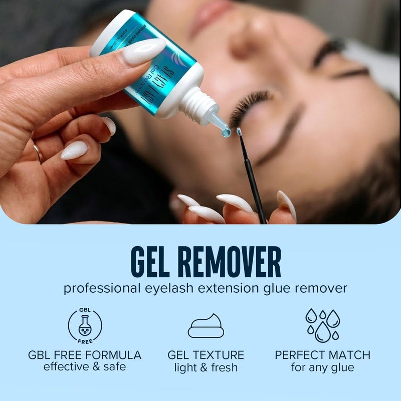 Stacy Lash GEL REMOVER for Eyelash Extension Glue 15 ml/Fast Adhesive Dissolution time - 60. - Image 1