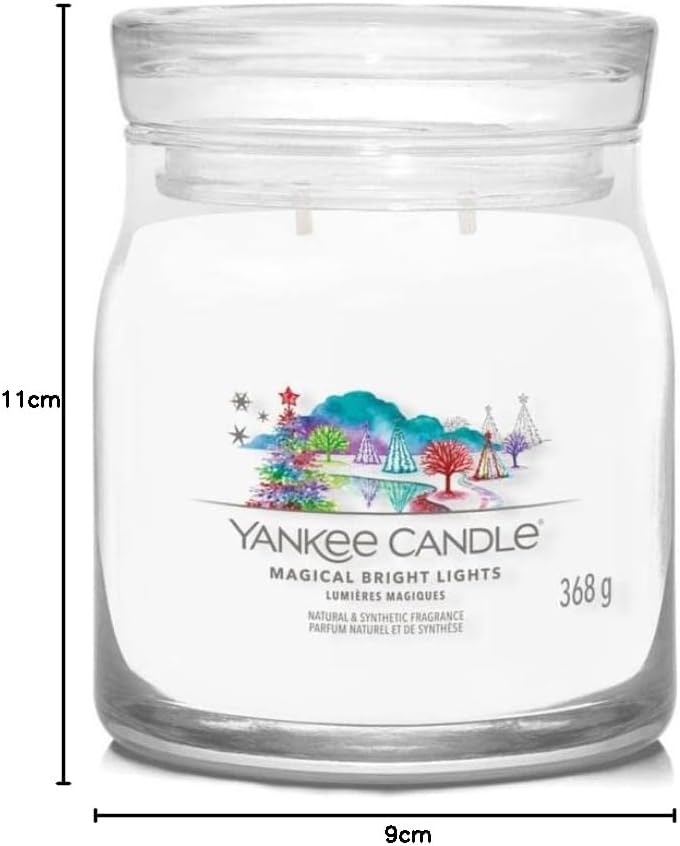 YANKEE CANDLE شمعة يانكي كاندل السحرية بأضواء ساطعة - 368 جرام - Image 2