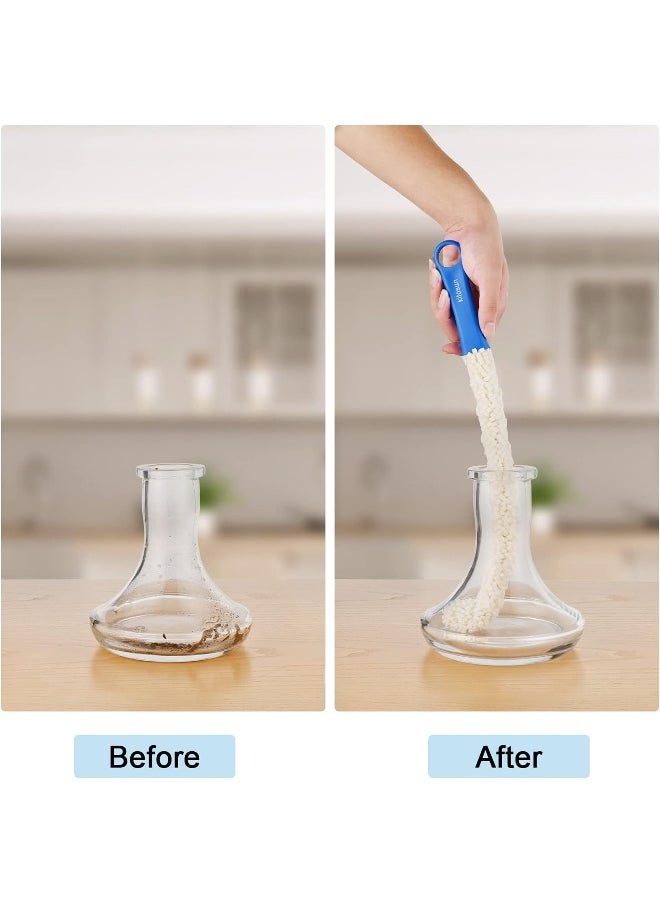 KITOSUN - KITOSUN Bottle Cleaner 16.7" Bendable Long Foam Brush Cleaning Tools for Hookahs Vases Decanters Wine Bottles Tall Champagne Glassware Wine Goblets Thermoses Martini Glass Humidifiers (2-Pack) - Image 1