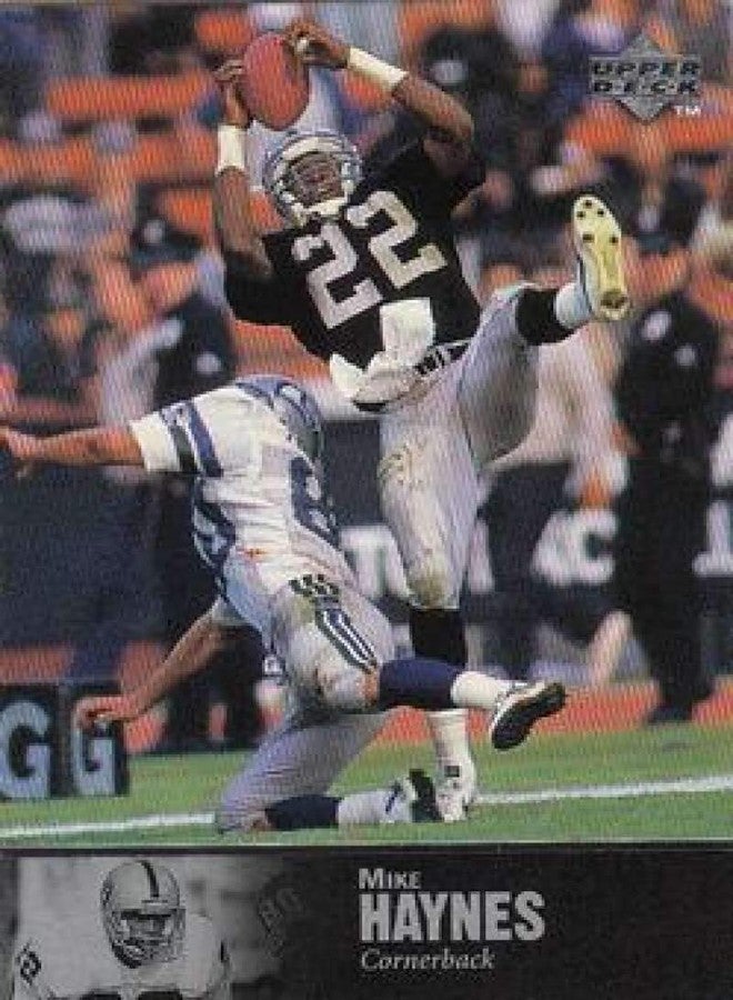 Upper Deck 1997 UD Legends Football #115 Mike Haynes New England Patriots Official Upper Deck NFL Alumni Trading Card - Image 1