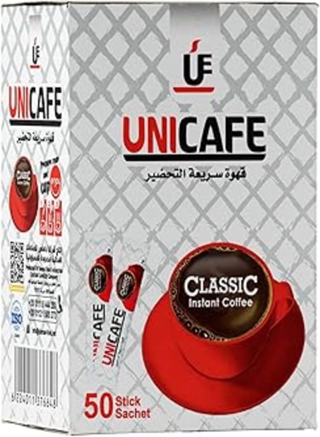Uni Cafe Classic Coffee, 50 x 2 g