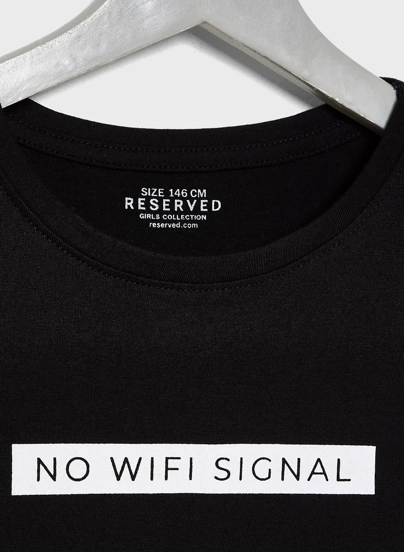 Reserved Kids Wifi T-Shirt