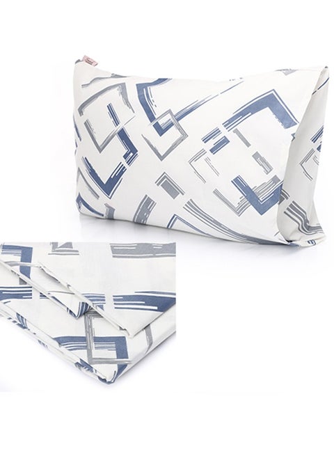 Fitted bed sheet set 2pcs, Bed sheet + Free Pillowcase, Seafoam design