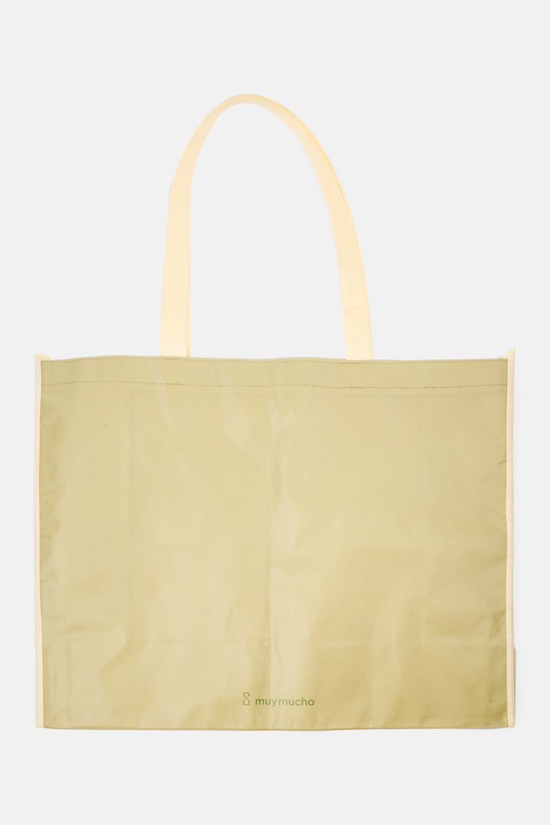 Muy Mucho Women Tote Bag 35 H x 45 L x 16 W cm, Green  - Image 1