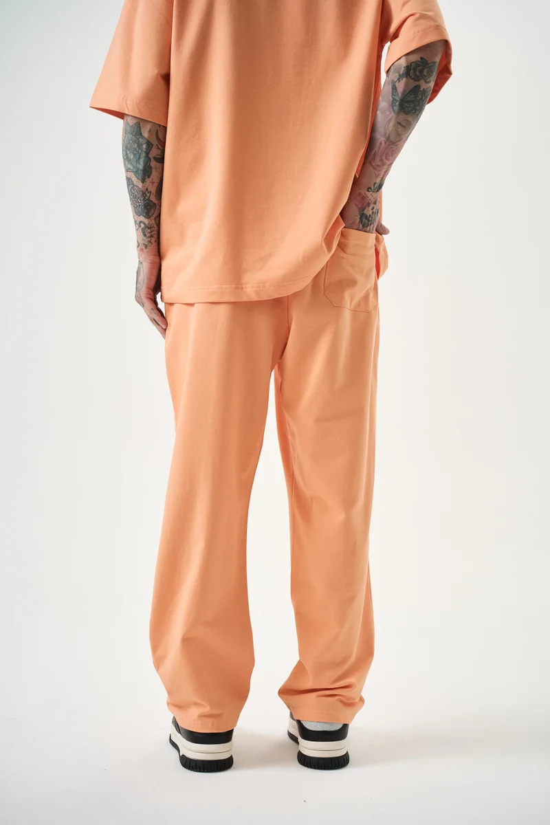 RESPIRE Men's Basic Baggy Sweatpants, Peach
