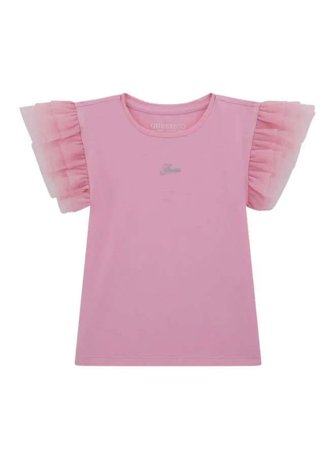 جس Kids Printe Crew Neck T-Shirt