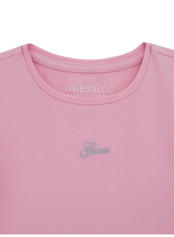GUESS Kids Printe Crew Neck T-Shirt