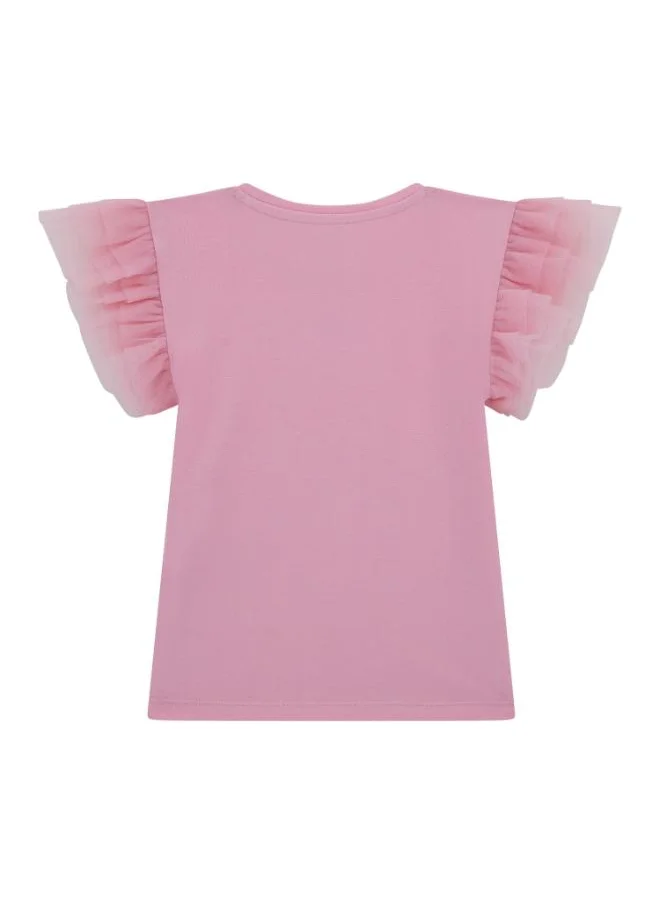 جس Kids Printe Crew Neck T-Shirt