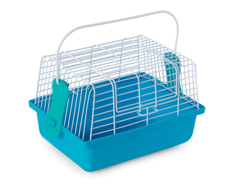 PH Prevue Hendryx Prevue Pet Products Travel Cage for Birds and Small Animals, Blue (SP1304BLUE), 9.0" L x 5.6" W x 6.1" H - Image 3