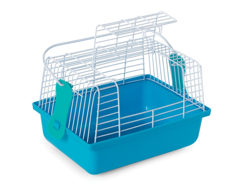 PH Prevue Hendryx Prevue Pet Products Travel Cage for Birds and Small Animals, Blue (SP1304BLUE), 9.0" L x 5.6" W x 6.1" H - Image 4