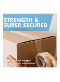 DESSINI Clear Packing Tape, 2 inches x 50 yards Strong Heavy Duty Packaging Tape for Sealing Parcel Boxes, Moving Boxes Houses, Large Postal Bags, Office Supplies [6 Rolls]  - Image 3