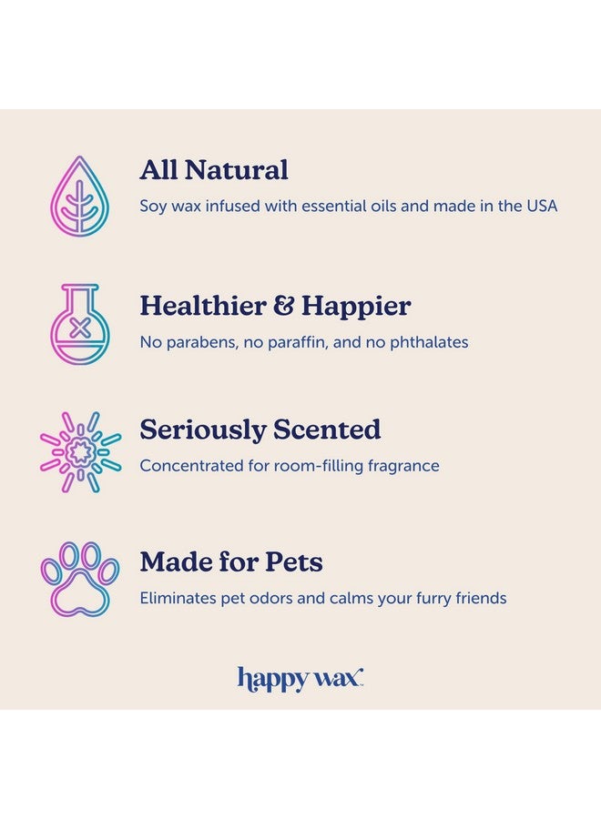 Happy Wax Happy Wax Teakwood Trails Wax Melts for Pet Owners - Odor Eliminating, Calming, Pet-Safe, Non-Toxic, Dye-Free, Perfect for Use with Wax Warmers - 4 oz Pouch  - Image 5