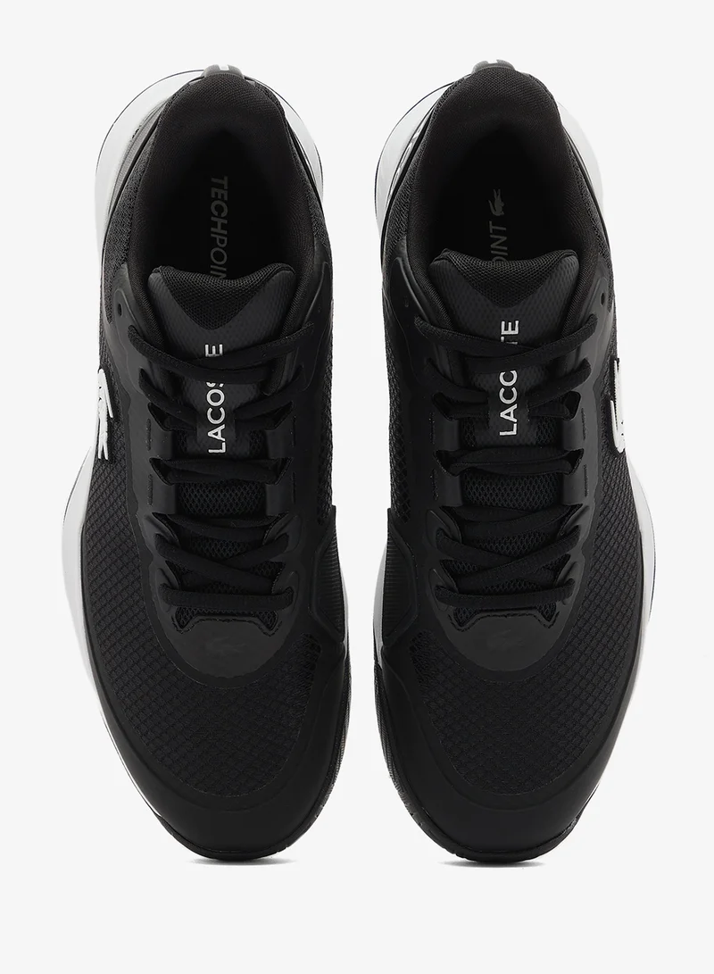 Lacoste BLK/WHT Tech Point 1264 Low Top Sneakers for Men | Best Price UAE