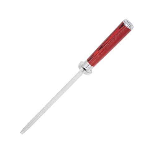 Ergo Chef Crimson Series 8" Honing Steel Magnetized for Safety durable G10 Handle Built For Daily Use, Perfect for Chefs and Home Cooks - Image 4