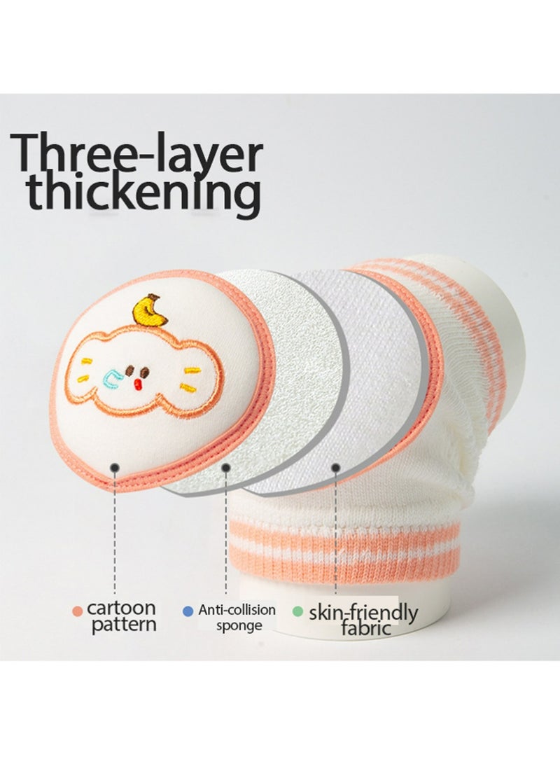 3 Pairs Baby Knee Pads for Crawling, Soft Knee Protectors,Non-Slip Infant Knee Pad for Hardwood Floors,Boys Girls 6-25 Months - Image 2