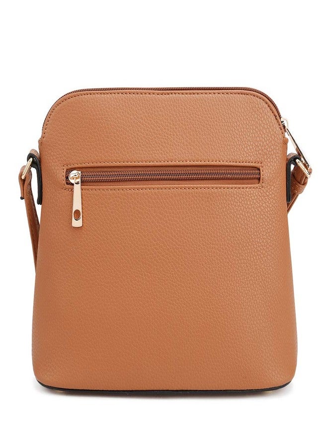 SG SUGU Lightweight Medium Dome Crossbody Bag with Tassel | Zipper Pocket | Adjustable Strap - Image 2