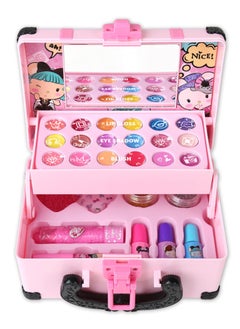 Joshberg Kids Makeup Kit for Girls,Cosmetic Beauty Set,Portable Makeup Kit with Storage Case,Washable and Nontoxic Cosmetic Toys for Little Girls  - Image 4