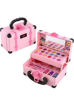 Joshberg Kids Makeup Kit for Girls,Cosmetic Beauty Set,Portable Makeup Kit with Storage Case,Washable and Nontoxic Cosmetic Toys for Little Girls  - Image 1
