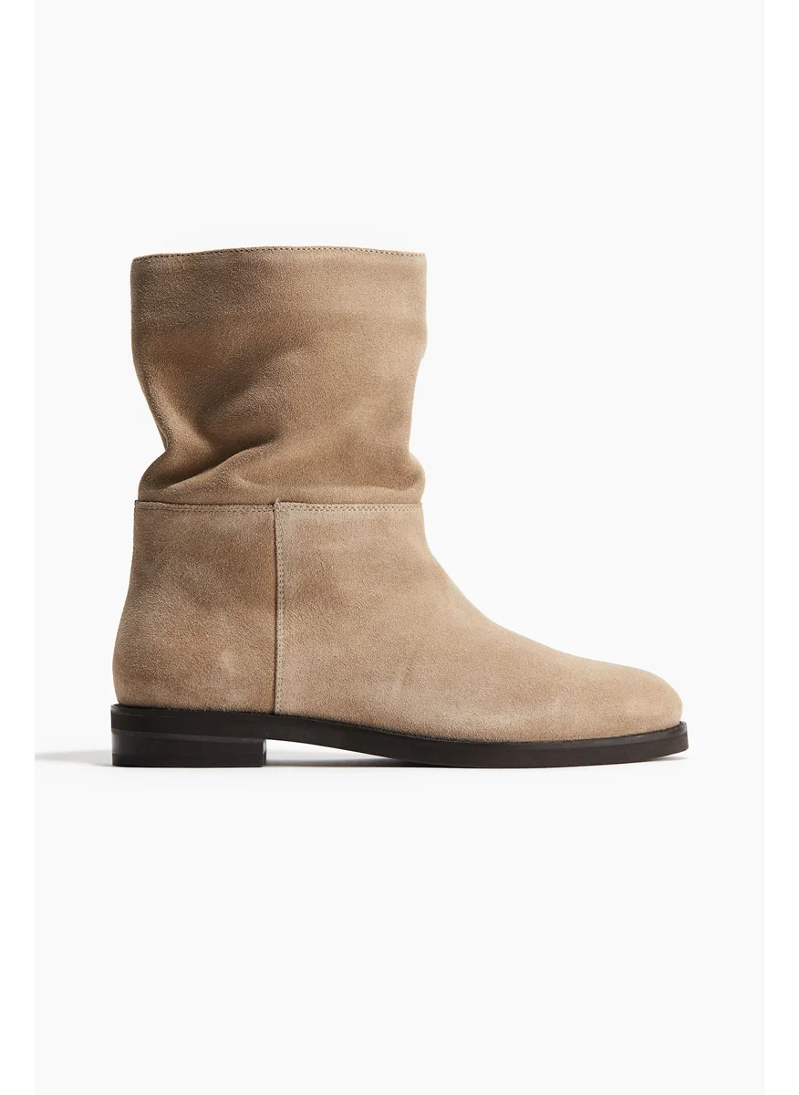 اتش اند ام Calf-High Leather Boots
