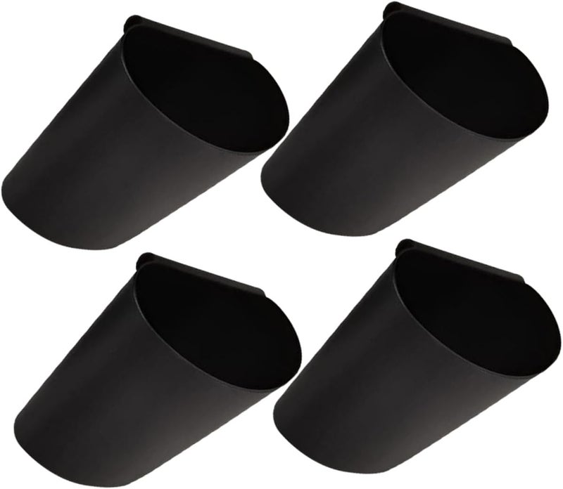 Outanaya 4pcs Plastic Laundry Bin Storage Baskets Collapsible Hanging Bucket for Rolling Cart - Image 1
