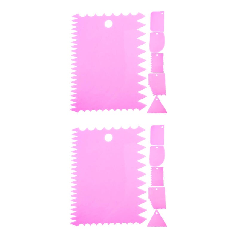 2 Sets Dough Bowl Scraper Cake Scraper Smoother Flexible Dish Scraper Dough Cutter Dough Scraper - Image 1