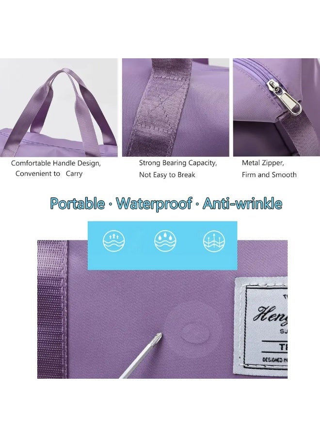 شنطة سفر دفل ويتواتيا مقاومة للماء - بنفسجي - Image 2