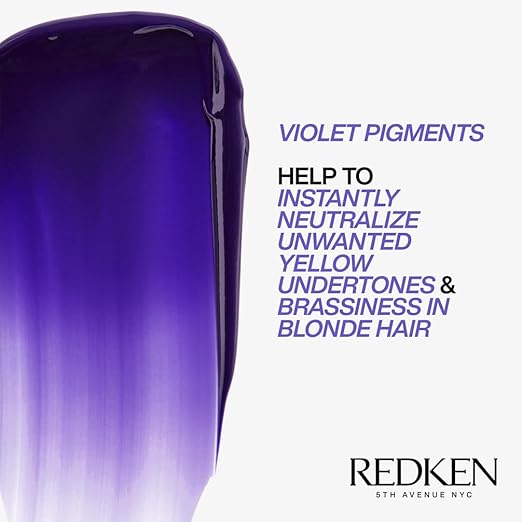 REDKEN Hair Mask For Blonde Hair Violet Pigment Reduces Brassiness Color Extend Blondage Express AntiBrass - Image 2