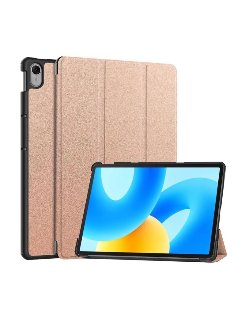 Case Folder Silicon Case for Huawei MatePad 11.5 (2024) BTK-W00 BTK-W09 Smart Lightweight Soft Protector with Shockproof Stand, Auto Sleep/Wake (Pink) - Image 1