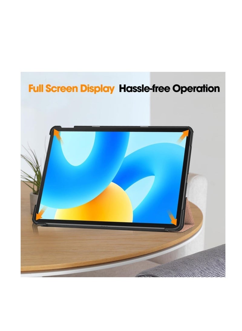 Case Folder Silicon Case for Huawei MatePad 11.5 (2024) BTK-W00 BTK-W09 Smart Lightweight Soft Protector with Shockproof Stand, Auto Sleep/Wake (Pink) - Image 5