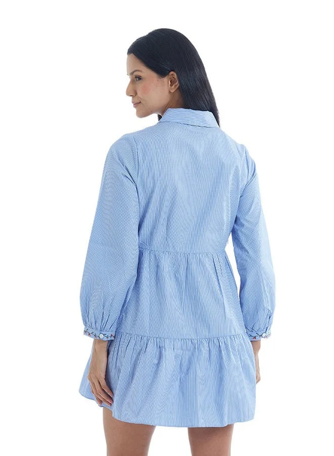 Asharae  Women's Full Sleeve Button Down Dress , Casual Fashion Wear, Special Occasion Outfit, Trendy & Chic Apparel for Women | Best Price UAE