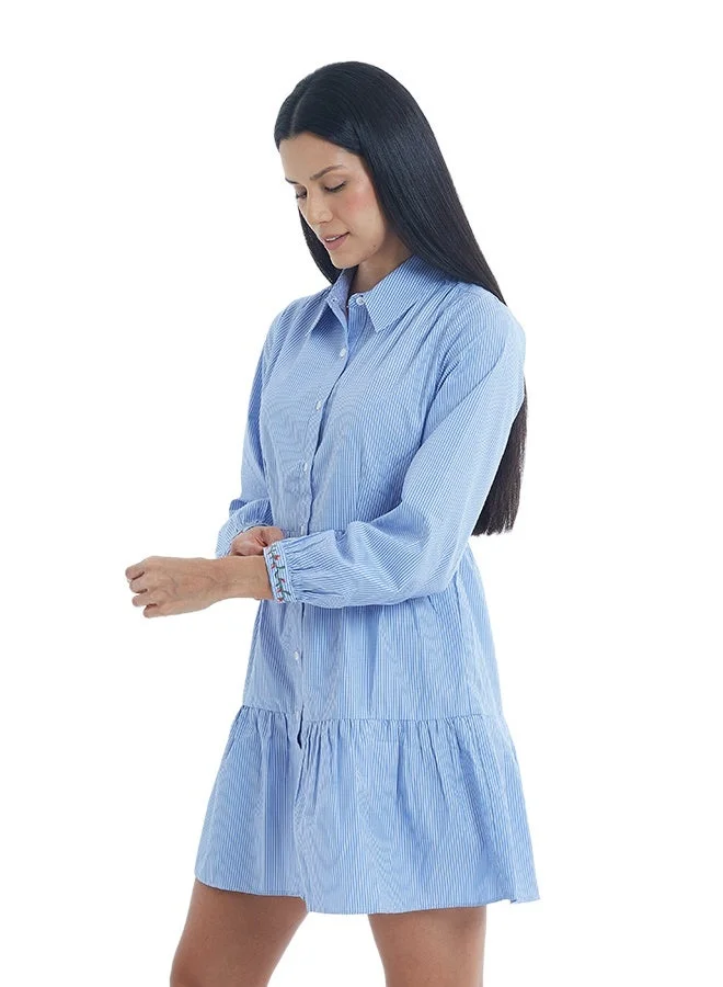 Asharae  Women's Full Sleeve Button Down Dress , Casual Fashion Wear, Special Occasion Outfit, Trendy & Chic Apparel for Women | Best Price UAE