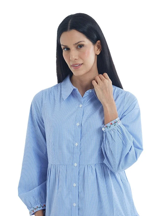 Asharae  Women's Full Sleeve Button Down Dress , Casual Fashion Wear, Special Occasion Outfit, Trendy & Chic Apparel for Women | Best Price UAE