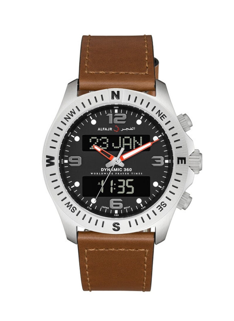 Al Fajr - Men Dynamic 360 Analog+Digital Leather Strap WH-24 - Image 1
