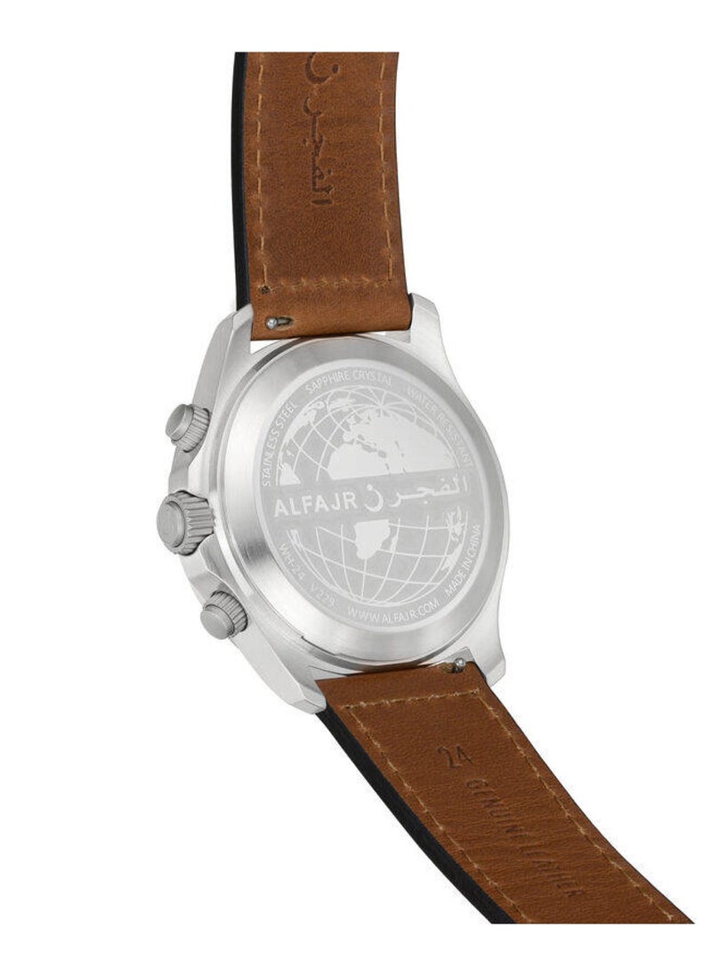 Al Fajr - Men Dynamic 360 Analog+Digital Leather Strap WH-24 - Image 1