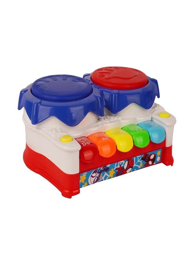 Kriiddaank Spiderman Theme Drum and Piano - Interactive Music Toy Superhero Kit | Fun & Educational Toy for Kids | Safe, Engaging & Interactive Play - Image 1