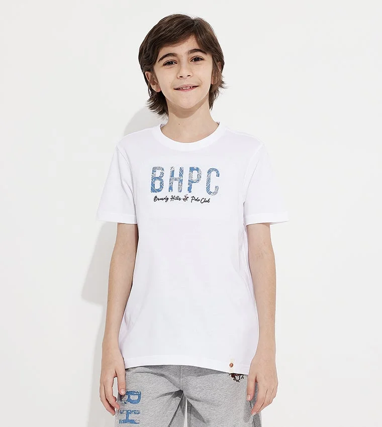 Logo Printed Crew Neck T-Shirt