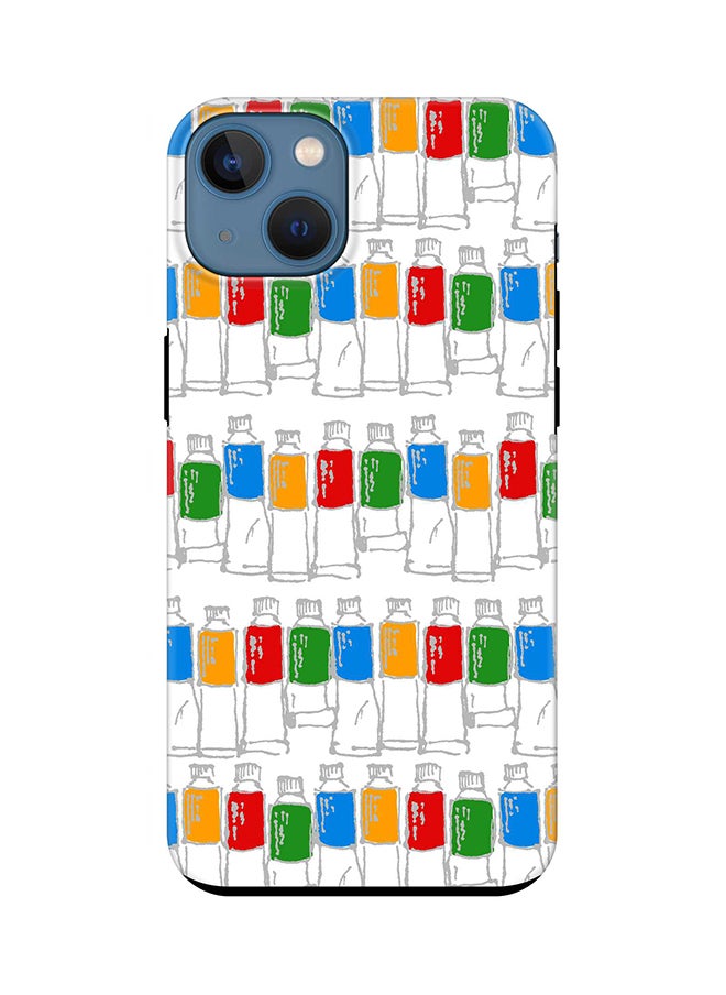 Stylizedd - Tough Pro Series Case for Apple iPhone 14 Plus Case Dual Layer hybrid PC & TPU Customized Mobile Cover Shield with inner TPU protection Matte Finish - Oilpaint Tubes - Image 1