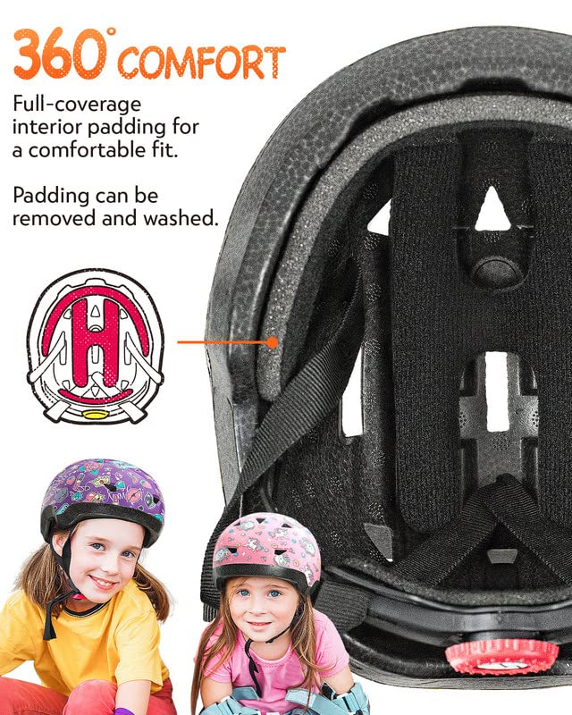 MOUNTALK Toddler Bike Helmet for Boys and Girls, Adjustable Kids Helmets from Infant/Baby to Children, 1/2/3/4/5/6/7/8 Years Old (Unicorn,XS) - Image 4