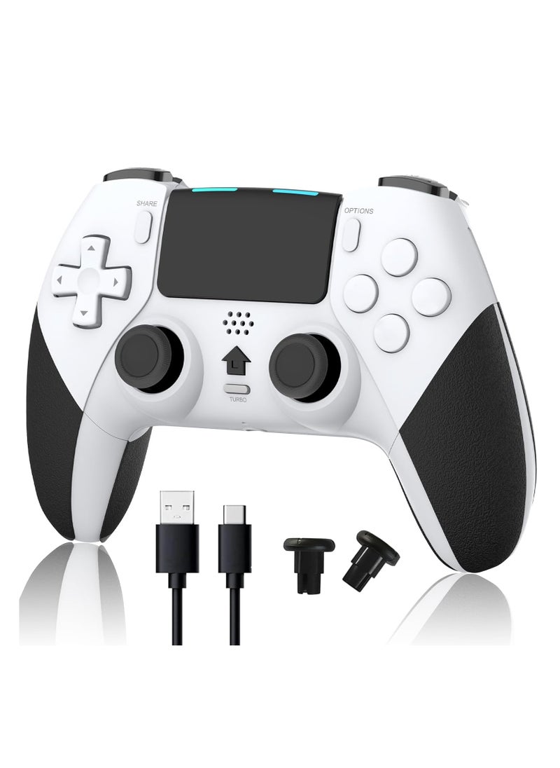 Generic - Wireless Pro Controller Compatible with PS4 /PS4 Pro/PS4 Slim Console, Gaming Remote with Built-in 800mAh Rechargeable Battery/Precise Joystick/Audio/Turbo/Advanced Buttons Programming (Black) - Image 1