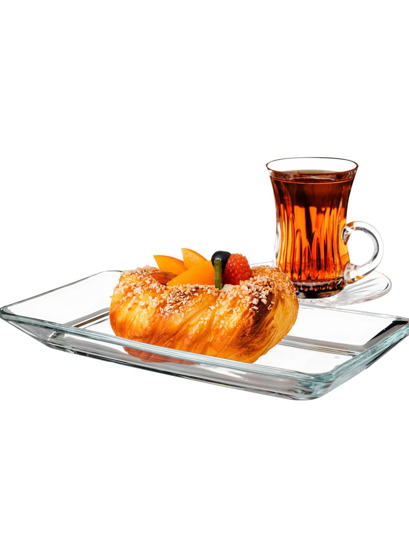 لومينارك - صحن تقديم زجاج مستطيل متعدد الاستخددام 24*12 سم - Image 1