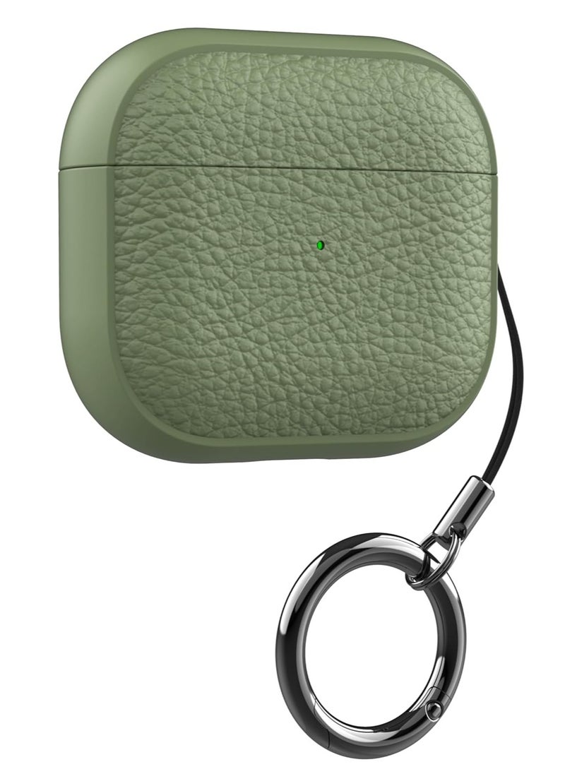Generic - AirPods 4th Generation Case, Compatible with AirPods 4 Gen (2024) (USB-C), Compatible with MagSafe, Drop Protection Cover with Lanyard, Orbit Hybrid Case, Green - Image 1
